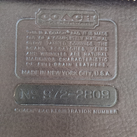 COACH BONNIE CASHIN "Watermelon Tote" Brown Leather Kiss Lock Bag, early 1970s. - Picture 8 of 14